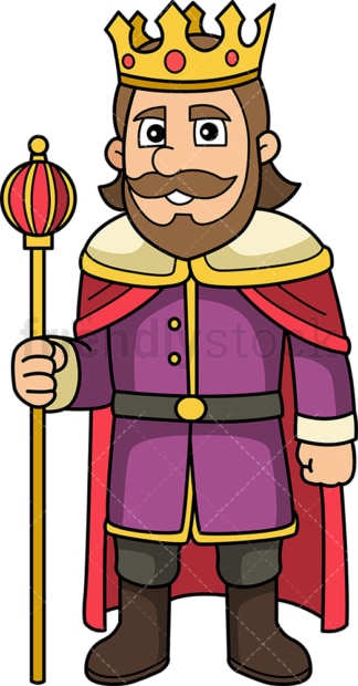 Medieval king. PNG - JPG and vector EPS (infinitely scalable).