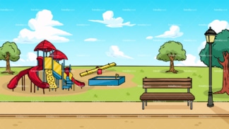 City playground background in 16:9 aspect ratio. PNG - JPG and vector EPS file formats (infinitely scalable).