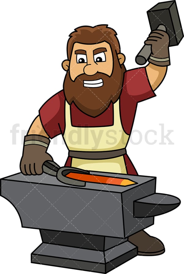Medieval blacksmith. PNG - JPG and vector EPS (infinitely scalable).