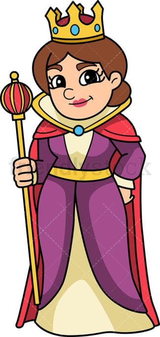 Medieval queen. PNG - JPG and vector EPS (infinitely scalable).