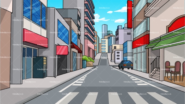 City street background in 16:9 aspect ratio. PNG - JPG and vector EPS file formats (infinitely scalable).