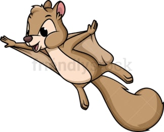 Flying squirrel. PNG - JPG and vector EPS (infinitely scalable).