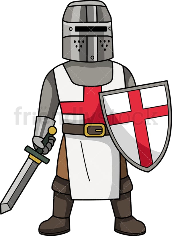 Medieval crusader. PNG - JPG and vector EPS (infinitely scalable).