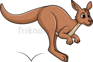 Hopping kangaroo. PNG - JPG and vector EPS (infinitely scalable).