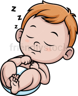 Sleeping baby. PNG - JPG and vector EPS (infinitely scalable).