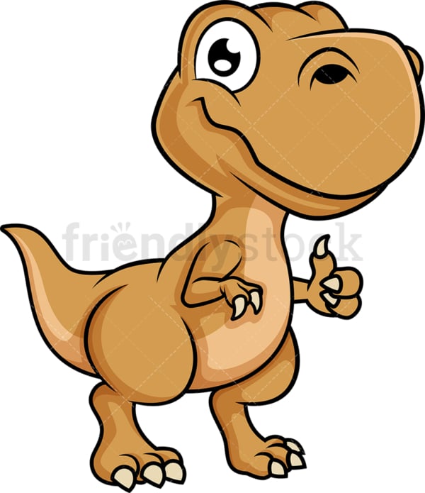 Cute t-rex dinosaur. PNG - JPG and vector EPS (infinitely scalable).