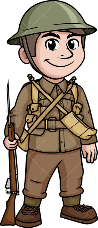 World War 2 British soldier. PNG - JPG and vector EPS (infinitely scalable).