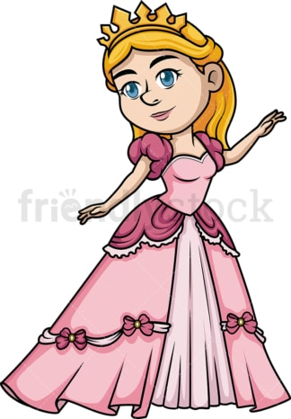 Young princess. PNG - JPG and vector EPS (infinitely scalable).