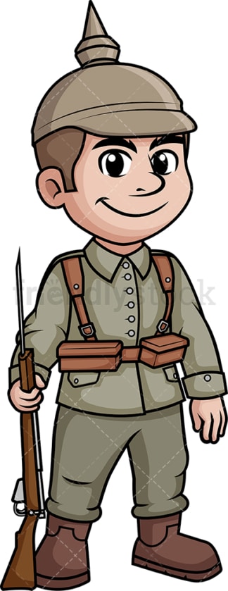World War 1 German soldier. PNG - JPG and vector EPS (infinitely scalable).