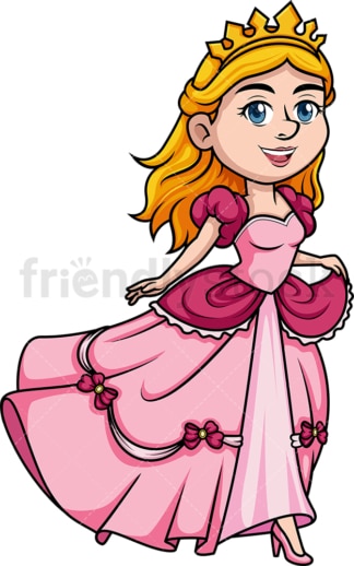 Running princess. PNG - JPG and vector EPS (infinitely scalable). Image isolated on transparent background.