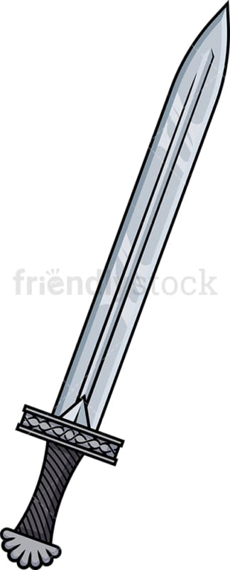 Viking sword. PNG - JPG and vector EPS (infinitely scalable). Image isolated on transparent background.