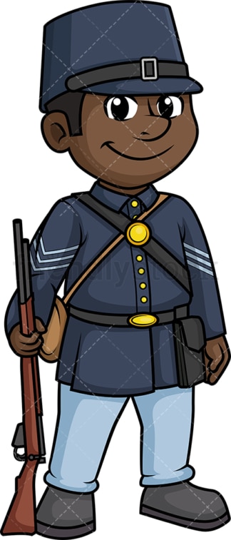 Civil war union army soldier. PNG - JPG and vector EPS (infinitely scalable).