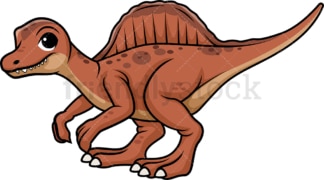 Cute spinosaurus dinosaur. PNG - JPG and vector EPS (infinitely scalable).