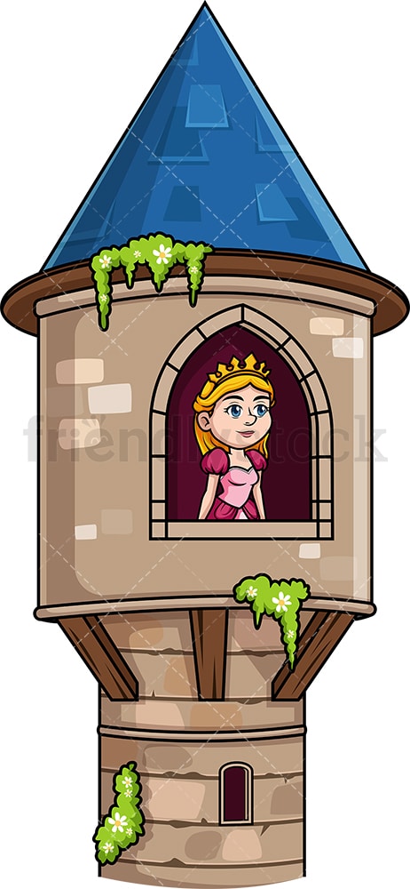 Sad Princess Cartoon Vector Clipart - FriendlyStock