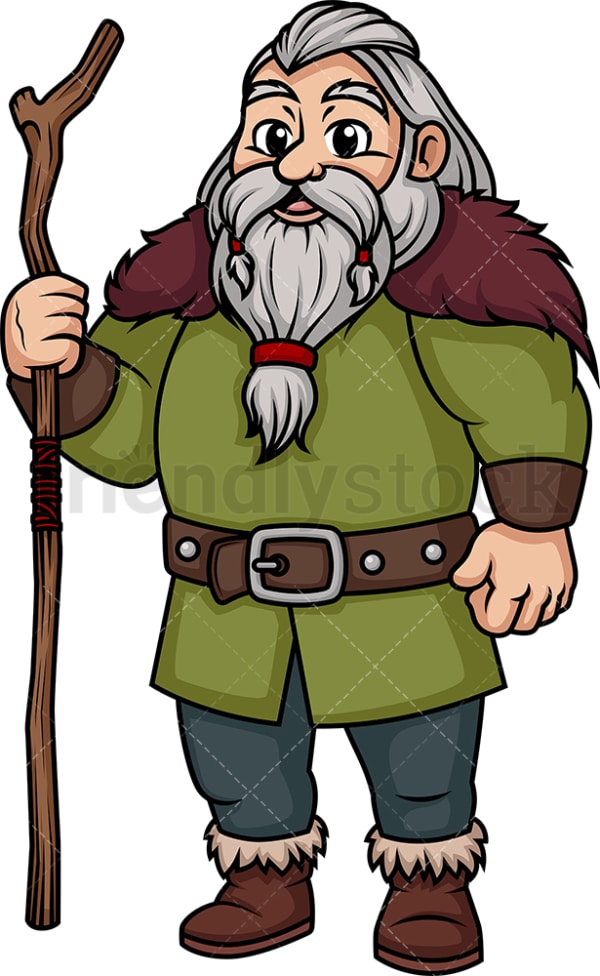 Old viking. PNG - JPG and vector EPS (infinitely scalable). Image isolated on transparent background.