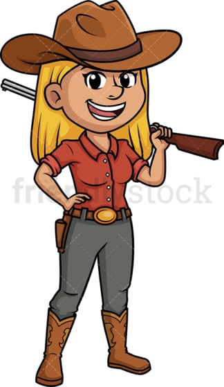 Wild west cowgirl. PNG - JPG and vector EPS (infinitely scalable).