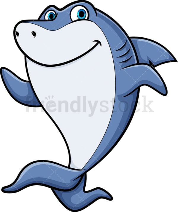 Running shark. PNG - JPG and vector EPS (infinitely scalable).