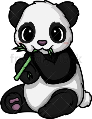 Chibi kawaii panda. PNG - JPG and vector EPS (infinitely scalable).