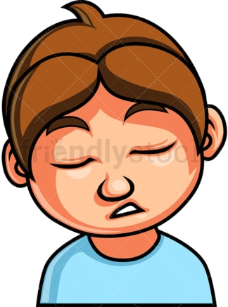 Little boy sleeping face. PNG - JPG and vector EPS file formats (infinitely scalable). Image isolated on transparent background.