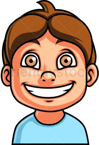Little boy smiling face. PNG - JPG and vector EPS file formats (infinitely scalable). Image isolated on transparent background.