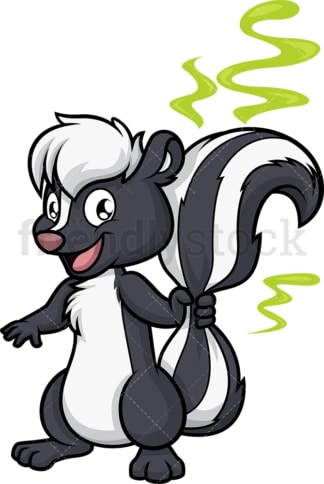 Stinky skunk. PNG - JPG and vector EPS (infinitely scalable).