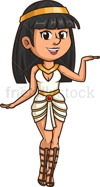 Ancient egyptian woman dancing. PNG - JPG and vector EPS file formats (infinitely scalable). Image isolated on transparent background.