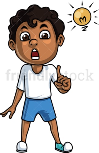 Black boy talking. PNG - JPG and vector EPS (infinitely scalable).