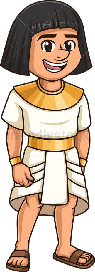 Ancient egyptian nobleman. PNG - JPG and vector EPS file formats (infinitely scalable). Image isolated on transparent background.