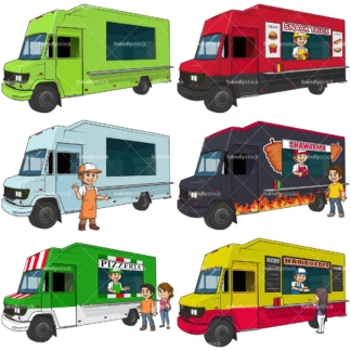 Food truck business. PNG - JPG and vector EPS file formats (infinitely scalable).