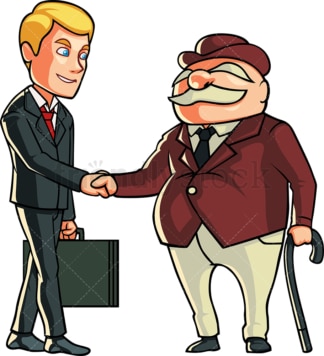 Man making a business deal. PNG - JPG and vector EPS file formats (infinitely scalable). Image isolated on transparent background.