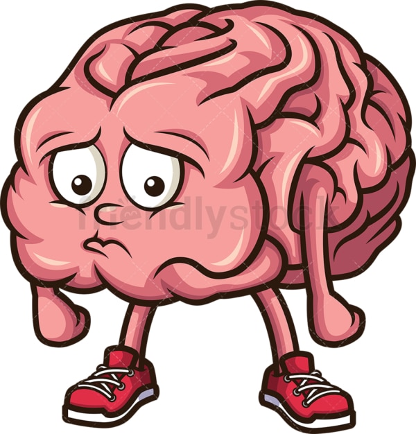 Brain Learning Cartoon Clipart Vector - FriendlyStock