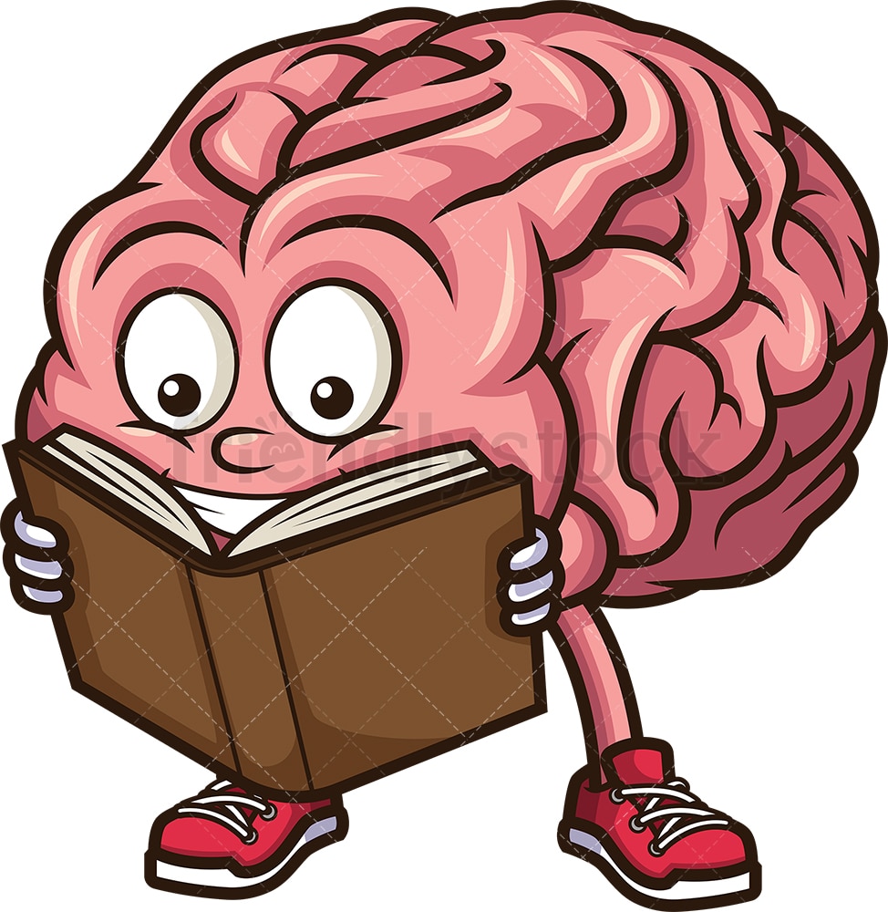Brain Learning Cartoon Clipart Vector FriendlyStock