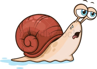 Snail leaving slime. PNG - JPG and vector EPS (infinitely scalable).