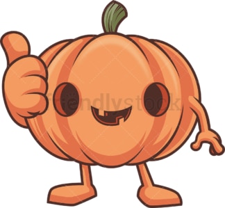 Jack o lantern thumbs up. PNG - JPG and vector EPS (infinitely scalable).