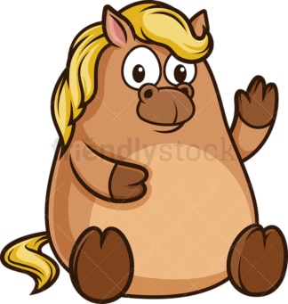 Chubby pony. PNG - JPG and vector EPS (infinitely scalable).