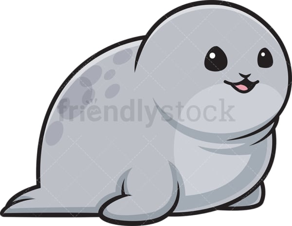 Chubby seal. PNG - JPG and vector EPS (infinitely scalable).