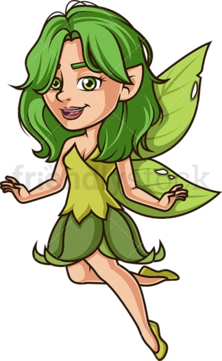 Green fairy. PNG - JPG and vector EPS (infinitely scalable).