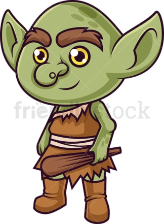 Cute forest goblin. PNG - JPG and vector EPS (infinitely scalable).