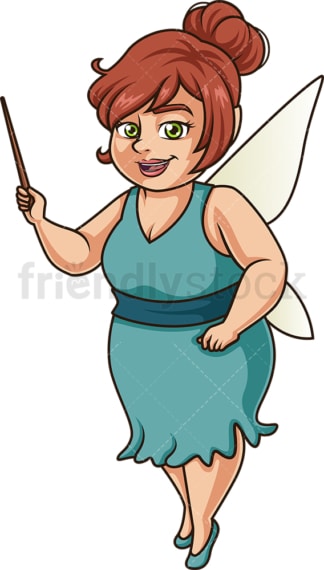 Fat fairy. PNG - JPG and vector EPS (infinitely scalable).