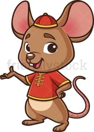 Chinese happy new year rat. PNG - JPG and vector EPS (infinitely scalable).