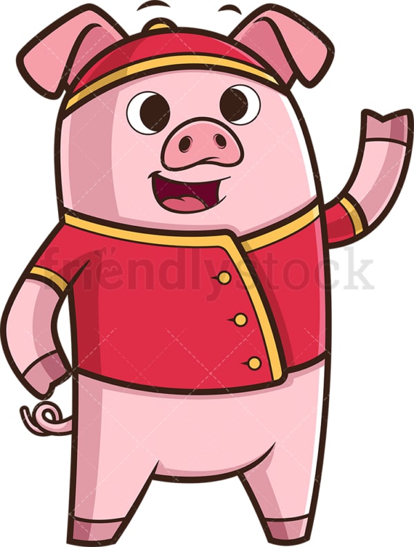 Happy chinese new year pig. PNG - JPG and vector EPS (infinitely scalable).