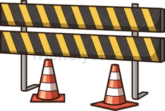 Construction barrier. PNG - JPG and vector EPS file formats (infinitely scalable). Image isolated on transparent background.