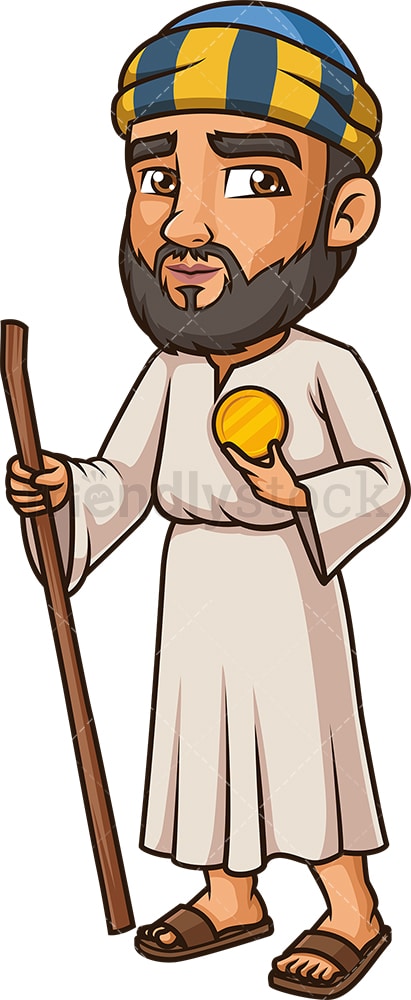 Jude Thaddeus The Apostle. PNG - JPG and vector EPS file formats (infinitely scalable). Image isolated on transparent background.