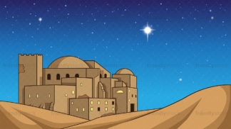 Nativity christmas bethlehem star background in 16:9 aspect ratio. PNG - JPG and vector EPS file formats (infinitely scalable).