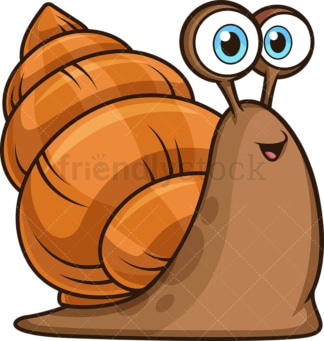 Happy sea snail. PNG - JPG and vector EPS file formats (infinitely scalable). Image isolated on transparent background.