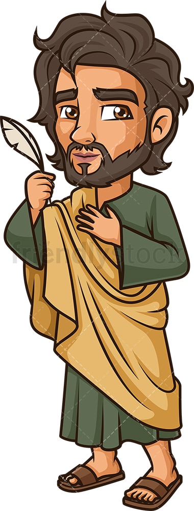 John The Evangelist. PNG - JPG and vector EPS file formats (infinitely scalable). Image isolated on transparent background.