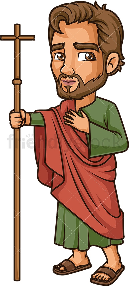 Philip The Apostle. PNG - JPG and vector EPS file formats (infinitely scalable). Image isolated on transparent background.