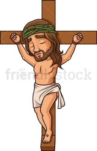 Jesus Christ crucifixion. PNG - JPG and vector EPS (infinitely scalable).