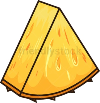 Pineapple slice. PNG - JPG and vector EPS file formats (infinitely scalable). Image isolated on transparent background.