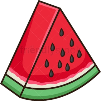 Watermelon slice. PNG - JPG and vector EPS file formats (infinitely scalable). Image isolated on transparent background.